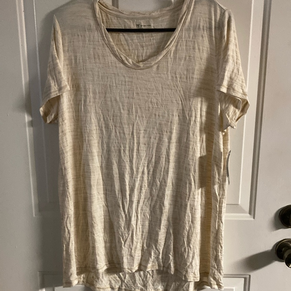 New Directions Cream Short Sleeve Tee